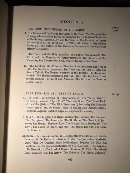 The Book of Thoth, Aleister Crowley (1969)