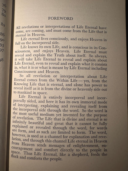 Life Eternal and Its Work