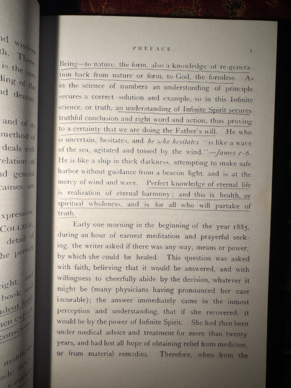 Lessons in the Science of Infinite Spirit, and the Christ Method of Healing