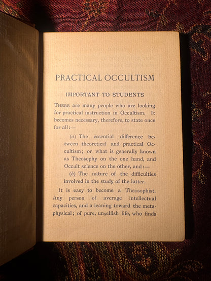Practical Occultism, H.P. Blavatsky 1912