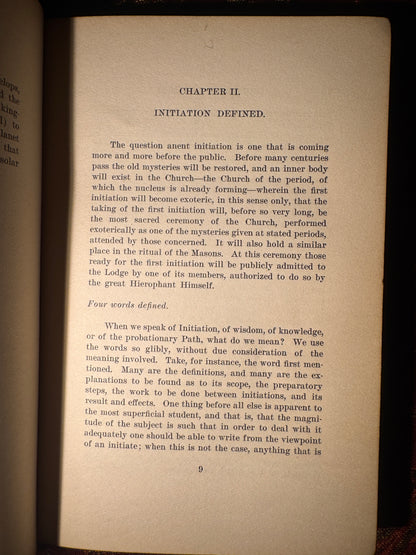 Initiation Human and Solar (1922 First Edition)
