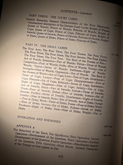 The Book of Thoth, Aleister Crowley (1969)
