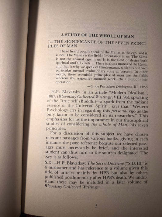 A Study Of The Whole Of Man