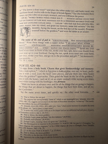The Greek Magical Papyri In Translation