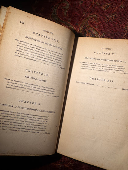 Plain Thoughts on Secret Societies (1852)