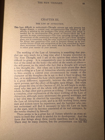 The Law of The New Thought (1902)
