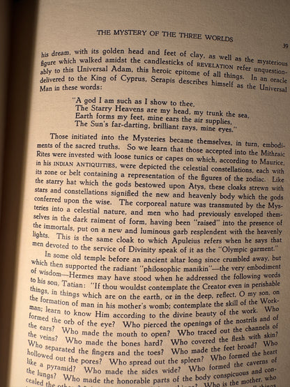 Man, The Grand Symbol of The Mysteries, Manly P. Hall