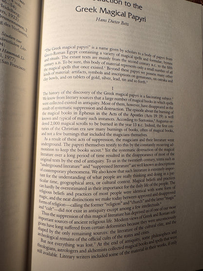 The Greek Magical Papyri In Translation