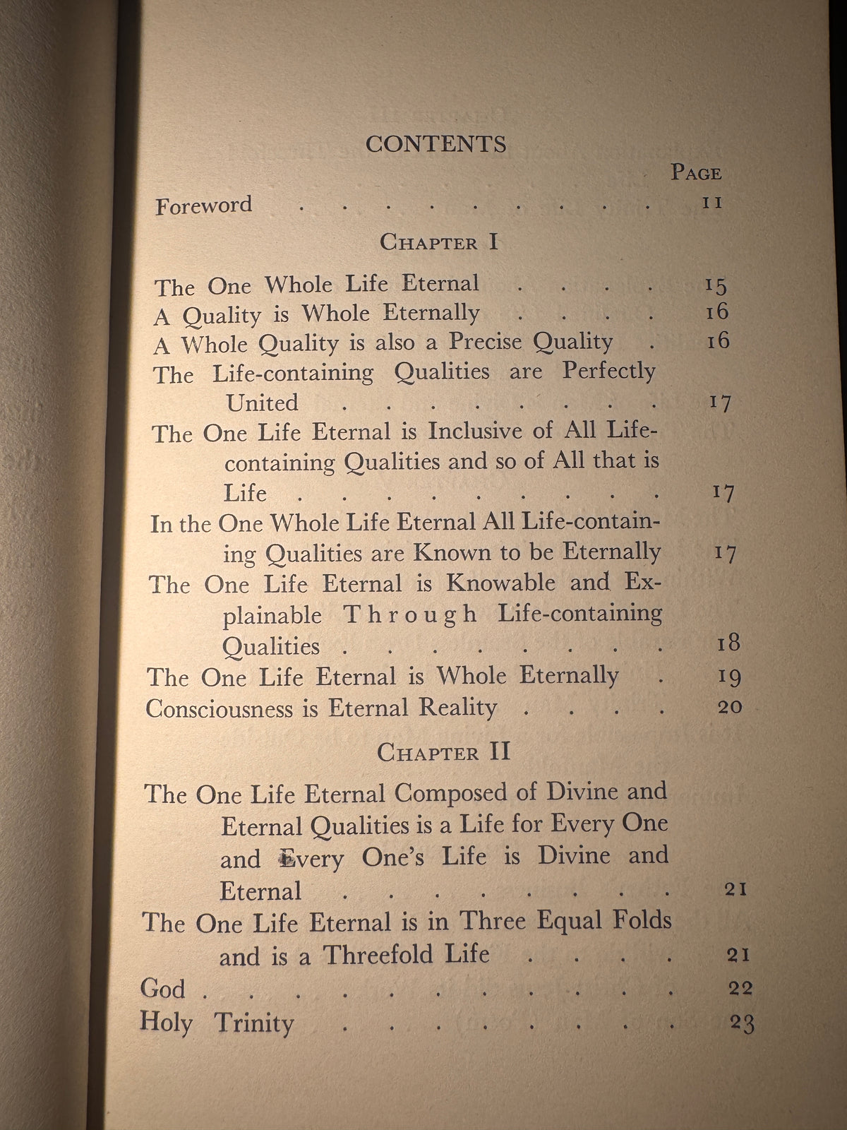 Life Eternal and Its Work